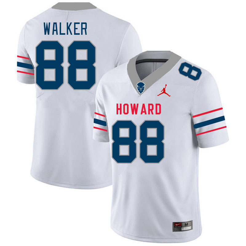 Men-Youth #88 Montrell Walker howard Bison 2023 College Football Jerseys Stitched-White